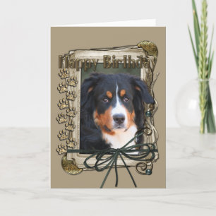 Carte Joyeux Anniversaire - Poches de pierre - Chien de 