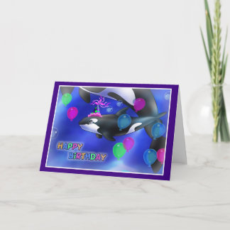 Carte Joyeux anniversaire Poisson style 010