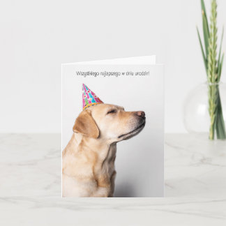 Carte Joyeux anniversaire, polonais 