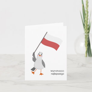 Carte Joyeux anniversaire - polonais Bon anniversaire
