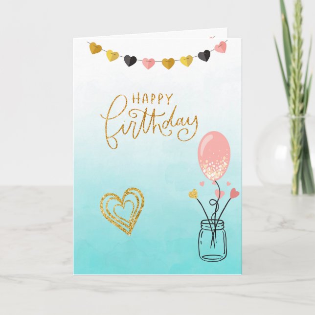 Carte Joyeux anniversaire pour elle (Devant)