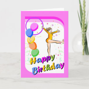 Carte Joyeux anniversaire pour la courageuse équipe gymn