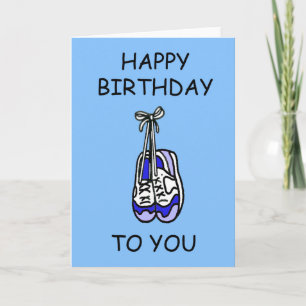 Carte Joyeux anniversaire pour le coureur masculin