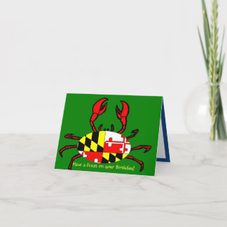 Carte Joyeux anniversaire pour les Marylandres