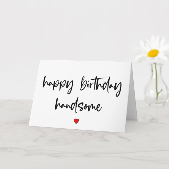 Carte Joyeux Anniversaire, Pour Lui, Mari Anniversaire (Petite plante)