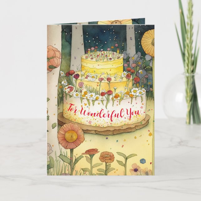Carte Joyeux anniversaire ! Pour ma merveilleuse épouse  (Devant)