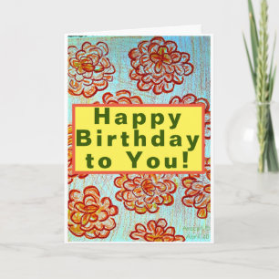 Carte Joyeux anniversaire pour vous