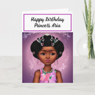 Carte Joyeux anniversaire   Princesse personnalisée
