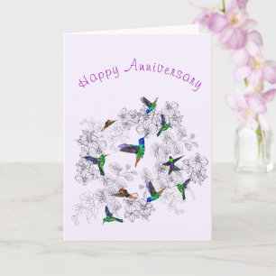 Carte Joyeux Anniversaire - Printemps Joy - Peinture