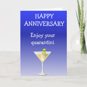 Carte Joyeux anniversaire Profitez de votre Quarantini Q