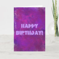 Joyeux Anniversaire Purple Texture Abstraite