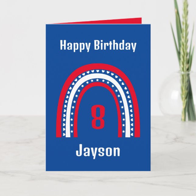 Carte Joyeux Anniversaire Rainbow Age Card (Devant)