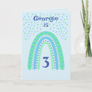 Carte Joyeux Anniversaire Rainbow Age Card