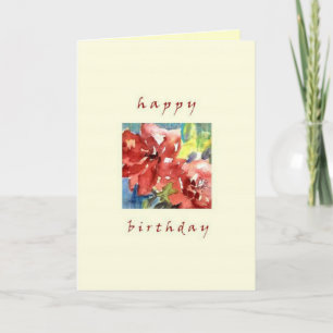 Carte joyeux anniversaire, rose