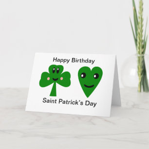 Carte Joyeux anniversaire : Saint Patrick