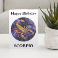 Joyeux anniversaire Scorpio Zodiac