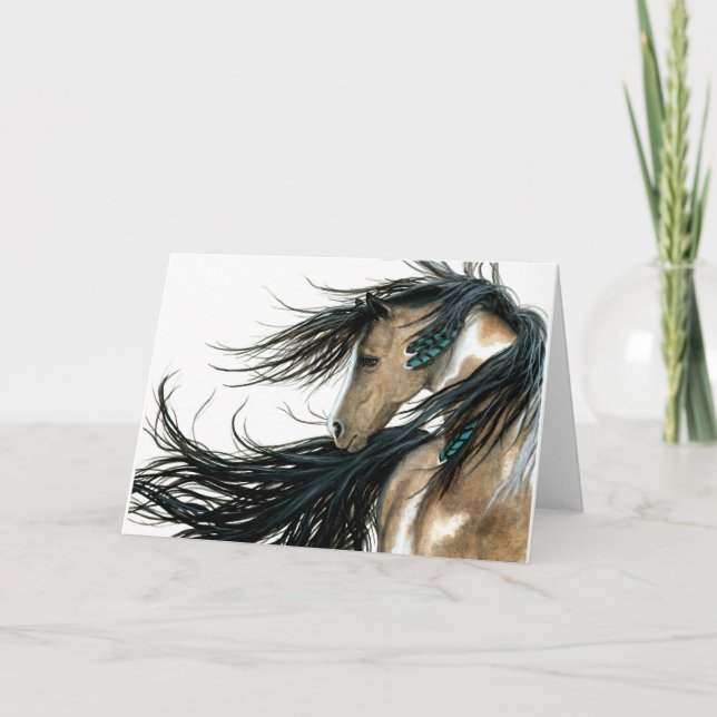 Carte Joyeux Anniversaire Serenity Horses par AmyLyn Bih (Devant)