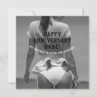 Carte Joyeux Anniversaire Sexy Naughty personnalisable
