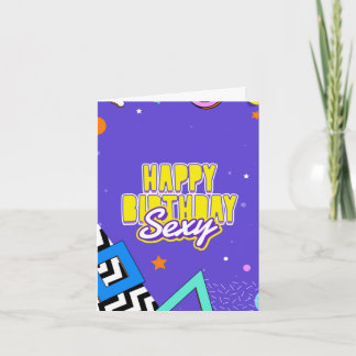 Carte Joyeux Anniversaire, Sexy - pour une coquine et mi