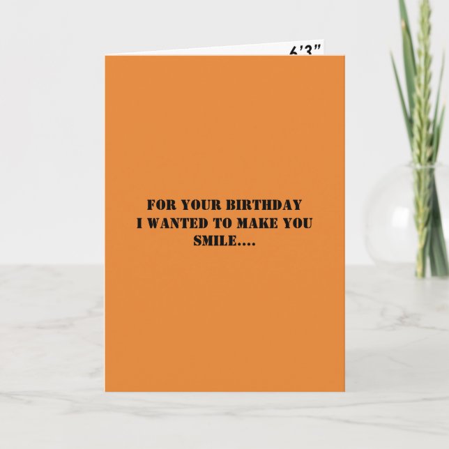 Carte Joyeux anniversaire Smile Trump Mugshot Moron 45 (Devant)