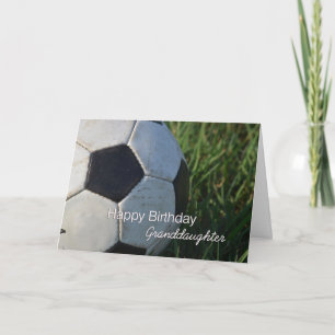 Carte Joyeux anniversaire Soccer Granddaughter