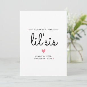 Carte Joyeux Anniversaire Sœur   Toujours Ma Sœur, Pour 