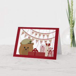 Carte Joyeux anniversaire, soldat de Ranger de l'Armée!