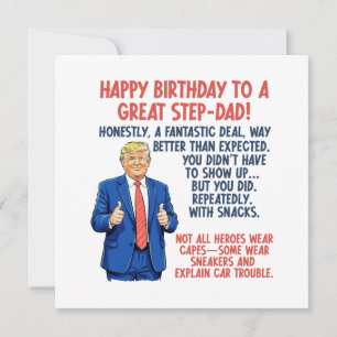 Carte Joyeux anniversaire Stepdad