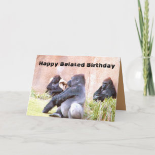 Carte Joyeux anniversaire tardif_