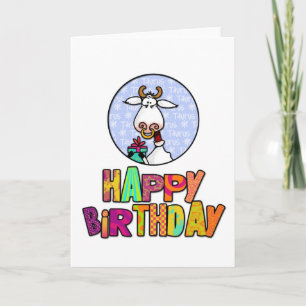 Carte Joyeux anniversaire - Taurus