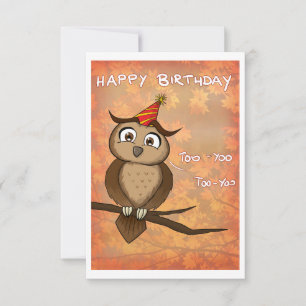 Carte Joyeux anniversaire Too Yoo