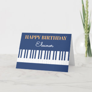 Carte Joyeux Anniversaire Touches De Piano Clavier Music