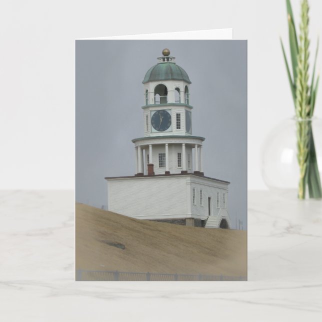 Carte Joyeux anniversaire - tour d'horloge (Devant)