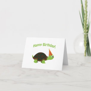 Carte Joyeux anniversaire ! Turtle