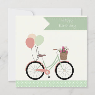 Carte Joyeux anniversaire vélo