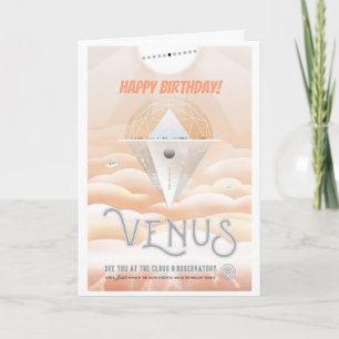 Carte Joyeux anniversaire ! Vénus Obsevatory pour le tra