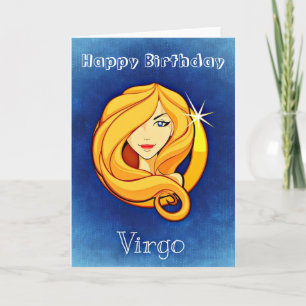 Carte Joyeux Anniversaire Vierge Zodiac Horoscope Vierge