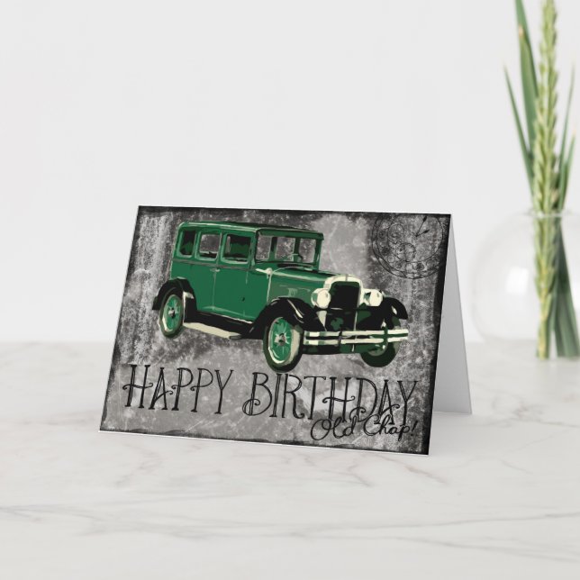 Carte Joyeux Anniversaire Vieux Chap (Devant)