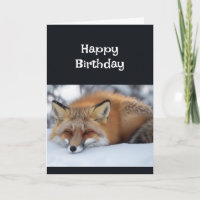 Joyeux Anniversaire Vieux Timer mignonne Fox anima