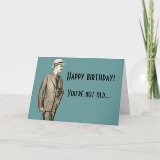 Carte Joyeux anniversaire vintage drôle