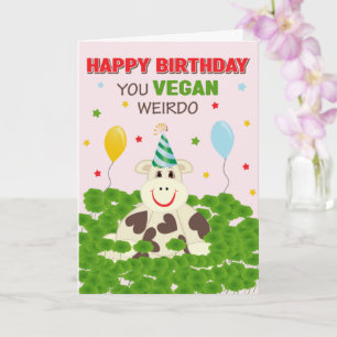 Carte Joyeux Anniversaire Vous Vegan Weirdo