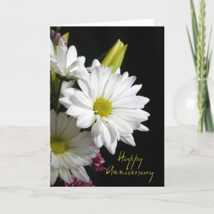Carte Joyeux anniversaire White Daisy Photographie
