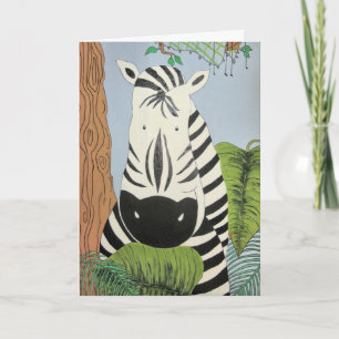 Carte Joyeux anniversaire Zebra