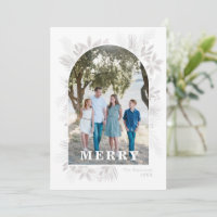 Joyeux Arche à fleurs de Noël moderne