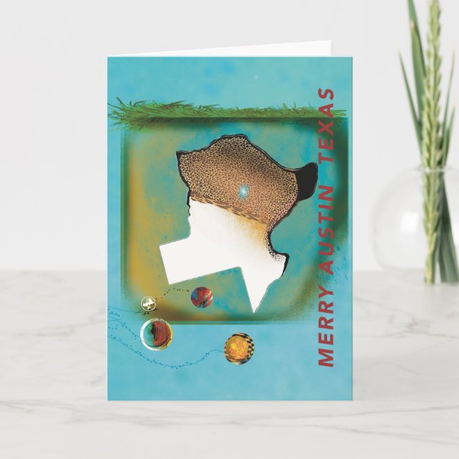 CARTE JOYEUX AUSTIN TEXAS 1  (Devant)
