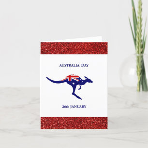 Carte Joyeux Australia Day Australian Kangaroo