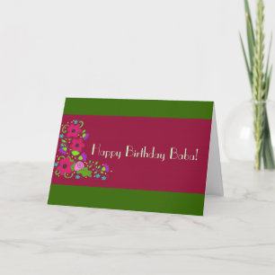 Carte Joyeux Baba d'anniversaire !