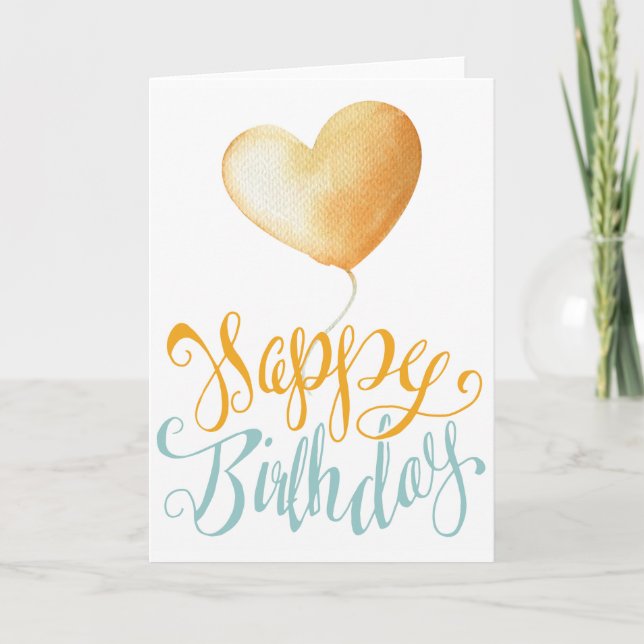 Carte Joyeux ballon d'anniversaire (Devant)