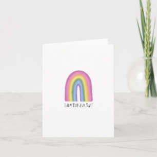 Carte Joyeux Baptême Day Rainbow Card