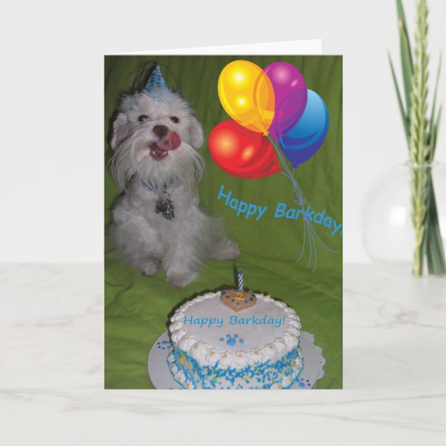 Carte Joyeux Barkday (Devant)